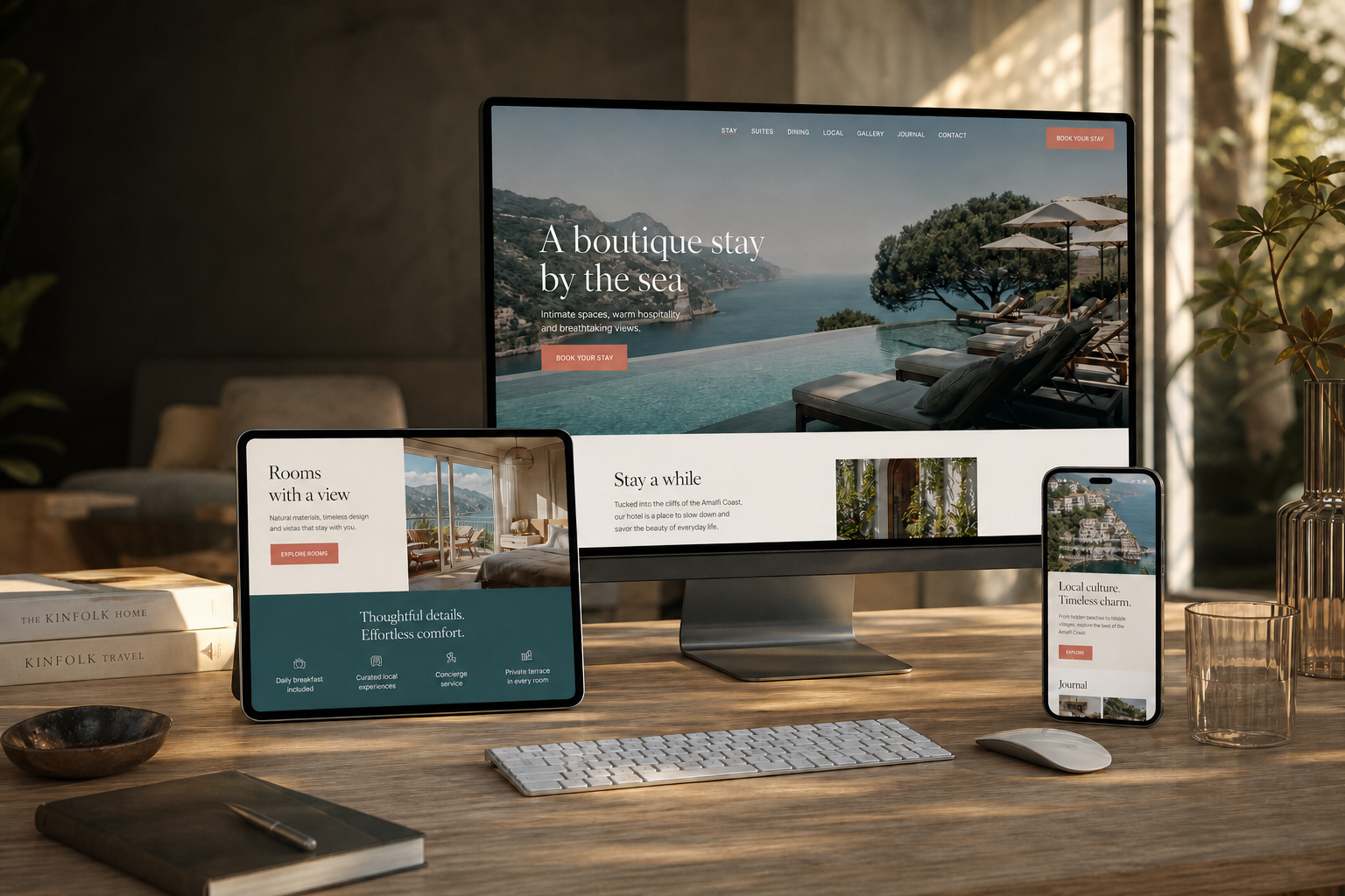 Describe the business naturally. Review a complete website.